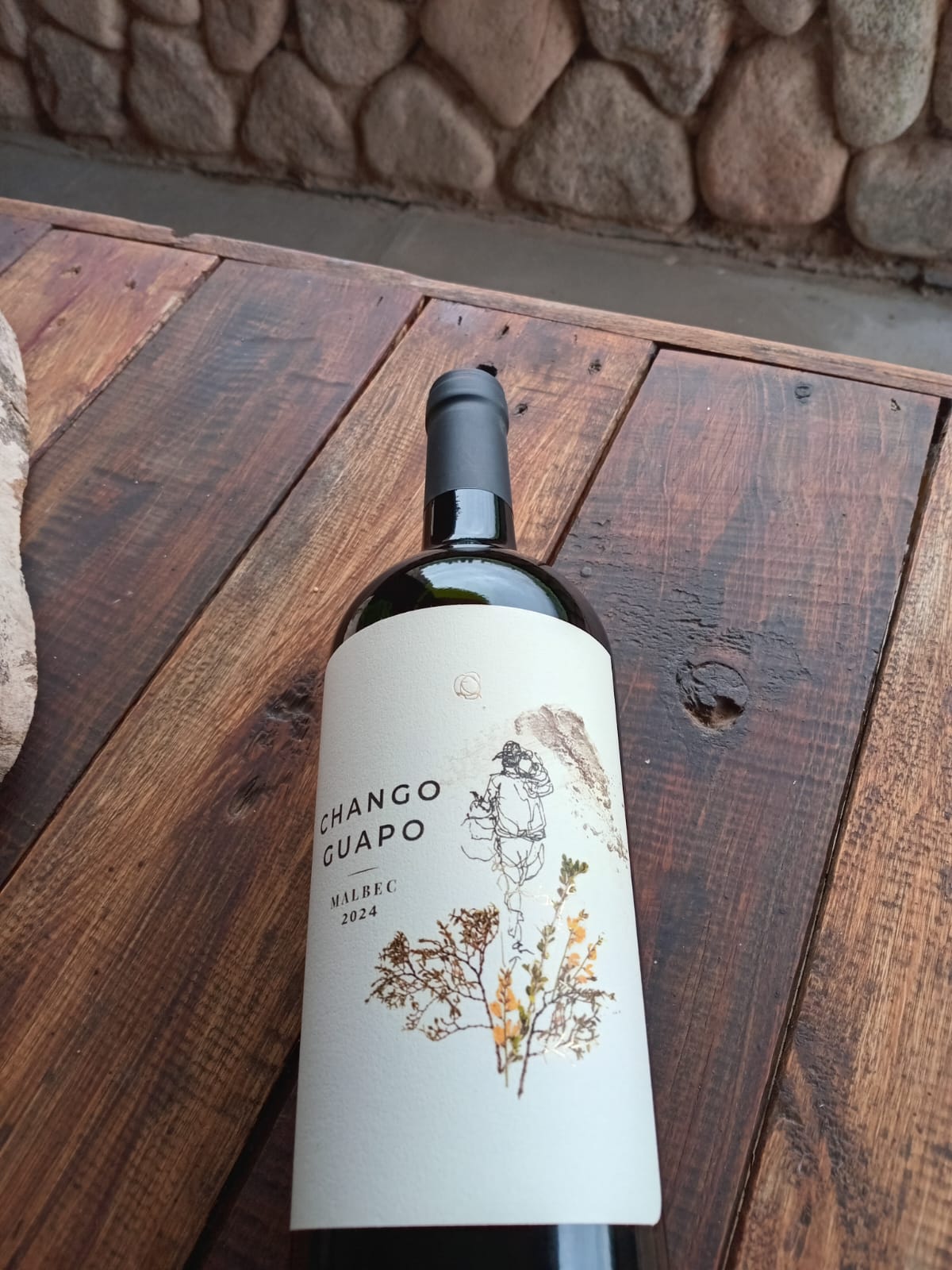 Botella de Malbec Chango Guapo